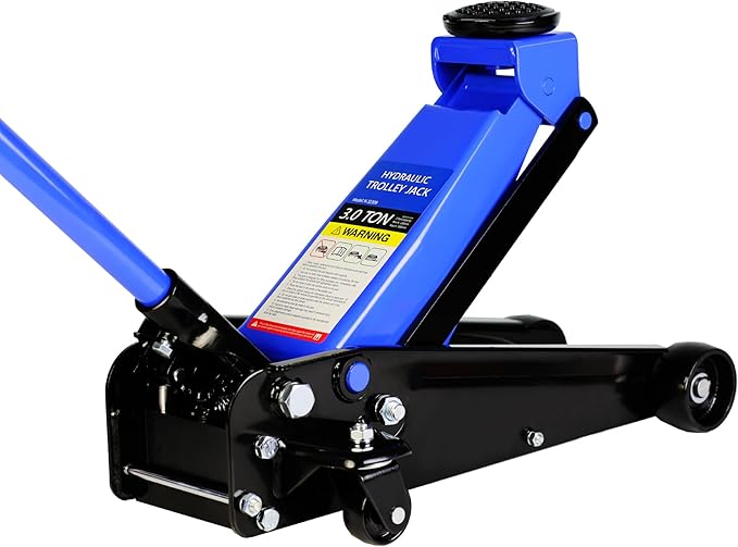 2T 2.5T 3T 4T Low Profile Floor Jack Capacity 4400 lbs 5500Lbs 6600 lbs 8800lbs with Dual Piston,Steady Steel Quick Lift Pump 3.3"-15.2" 3.5"-19.5" 5.1"-20" 4"-21" Lifting Range Height,Black+Blue