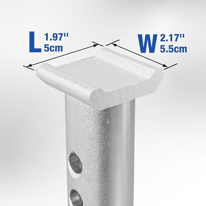 YELLOW JACKET 3 Ton Aluminum Jack Stands with Locking Support Pins for Cars, SUVs, and Light Duty Trucks, Blue/Silver, 1 Pair