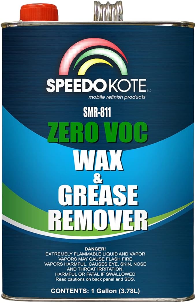 Speedokote Zero VOC Wax and grease remover solvent based 0 voc pre-cleaner SMR-811, Gallon
