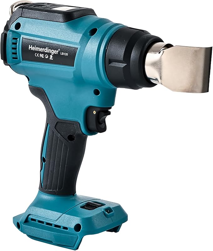 Cordless Heat Gun Compatible with Makita 18V Battery, Max 1202°F Heavy Duty Hot Air Gun with Overload Protection,Fast Heating for Crafting, Shrink Tubing,Vinyl Wrap