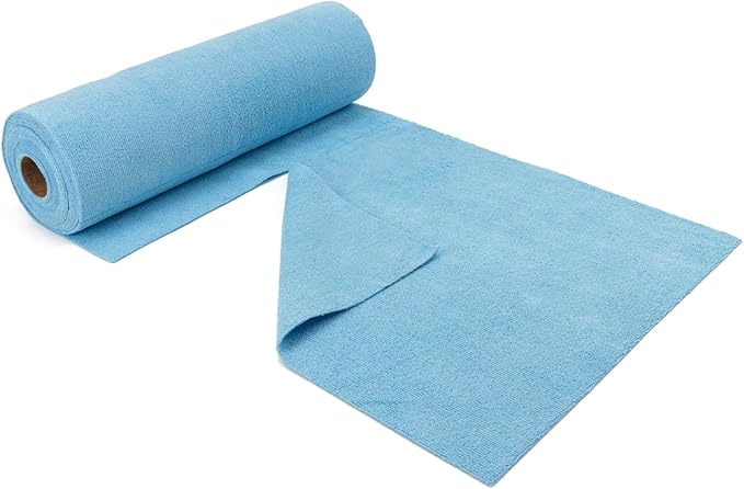 Autofiber Mr. Everything : Roll-o-Rags Premium Microfiber Towels on a Roll 16 inch x 16 inch - 20/roll, Blue