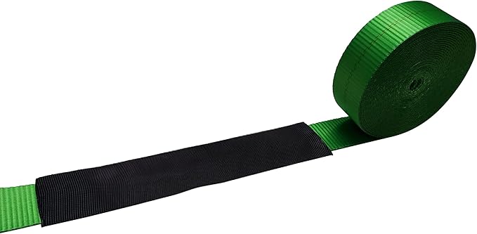 Mega Cargo Control 2" x 12" Sliding Sleeve Protectors for Towing Straps, Winch Tie Downs, Cargo Straps - Protective Sleeves (Black, 10 Pack)
