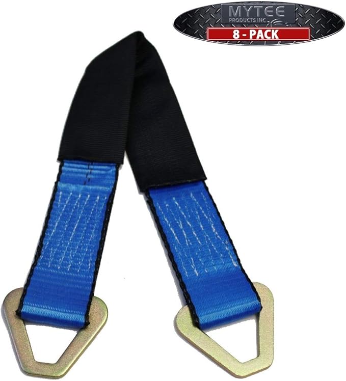 Mytee Products (8 Pack) 36" HD Axle Straps Car Hauler Tow Truck Wrecker Wheel Tie Down Strap