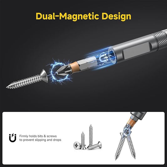 24 in 1 Magnetic Screwdriver Set, Ratchet Screwdriver Set Magnetic, DIY Ratchet Handle Detachable Versatile Toolkit for PC, Furniture, Bicycle
