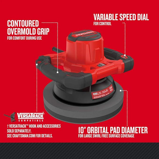 CRAFTSMAN Polisher, 10 inch, 2800 OPM, Corded (CMEE100)
