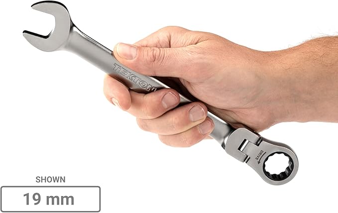 TEKTON Flex Head 12-Point Ratcheting Combination Wrench Set, 25-Piece (1/4-3/4 in., 6-19 mm) | WRC95004