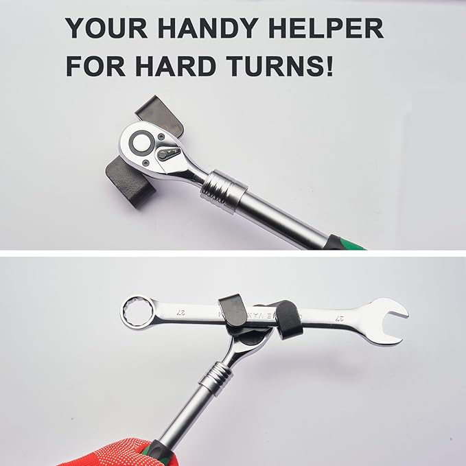 Universal Wrench Extender Adaptor, 1/2" Breaker Bars & 21mm Hex Wrench Extender Tool Drive for Repair or DIY