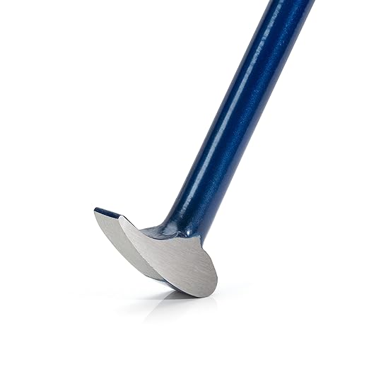 Estwing 62452 20-Inch Roll-Head Pry Bar - Heavy-Duty Chrome Alloy Steel, Bend-Resistant, Versatile Design for Construction & Automotive Projects