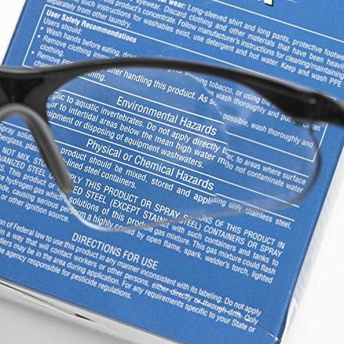 Delta Plus RX-500C-0.75 Diopter Full Lens Magnifier Safety Glasses, Black Frame, Clear Lens
