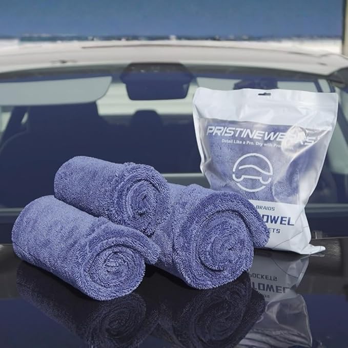 Premium Car Drying Microfiber Towel, Double Sided, Hand Pockets, Easy Grip, 1300 GSM, Super Absorbent, Ultra Soft, Detailing, Cleaning, Car Wash - Cars, Trucks, SUVs (X Large - 1-Pack)