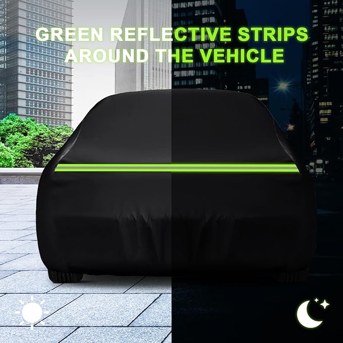 QUNSUNUS Waterproof Car Cover for Ford Galaxie 500/XL/Starliner/Fairlane Sedan/Coupe/Hardtop 2/4 Door, Outdoor Car Covers Wind, Sun, UV and Dust Protection