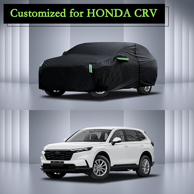 Car Cover Custom Fit for Honda CRV 1997-2026, Toyota RAV4 2006-2026, Waterproof All Weather for Automobiles Full Exterior Cover Rain Sun Snow Protector with Door Zipper