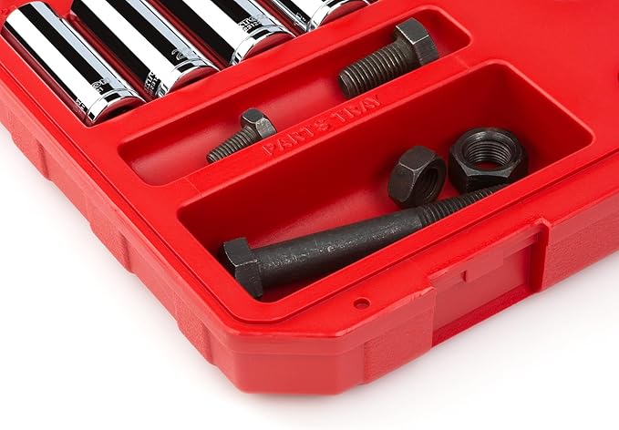 TEKTON 1/2 Inch Drive Shallow and Deep 6-Point Socket and Ratchet Set with Case, 51-Piece (10 - 32 mm) | SKT25201