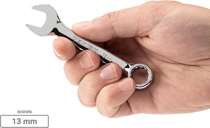 TEKTON Stubby Combination Wrench Set, 14-Piece (6-19 mm) | WCB90402