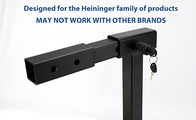 Heininger Black 5/8" Diameter Pin 6001 Advantage Threaded Receiver Trailer Hitch Lock Designed Products