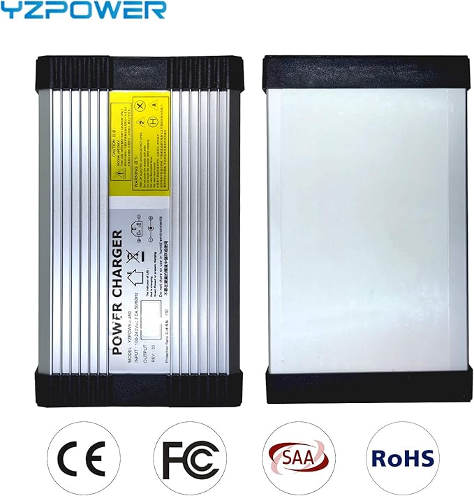 YZPOWER Charger Output 84V 5A Battery Charger for Health Care 72V Lithium Battery Pack Anderson Connector