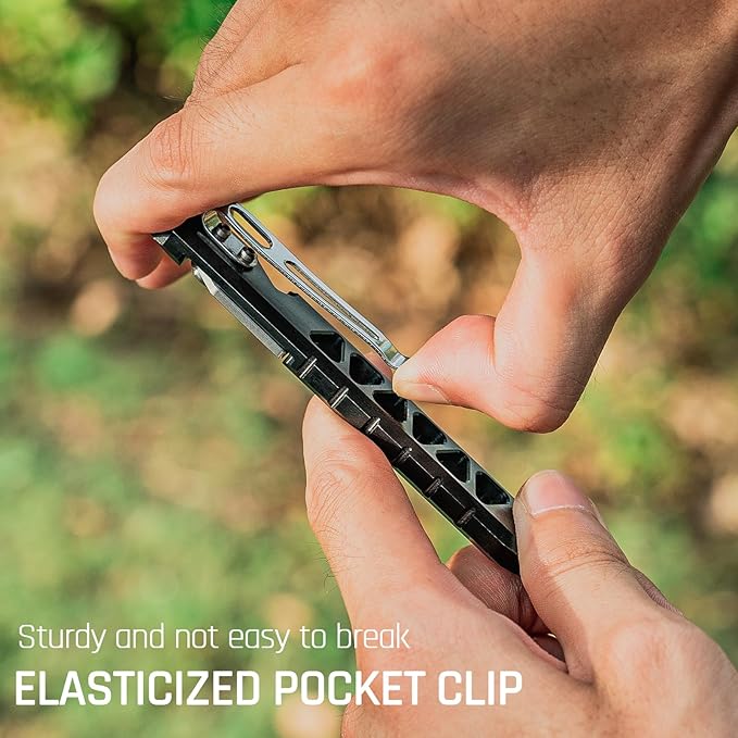 TISUR Titanium EDC Pry Bar, Keychain Pry Bar Multitool With Bottle Opener, Pocket Small Crowbar for Men Outdoor