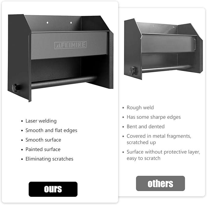 Storage Cabinet for Garage & Trailers, Paper Towel Holder & Aluminum Mounting Cabinet, Space-Saving Design for Aerosol Cans, Quart Jugs, Small