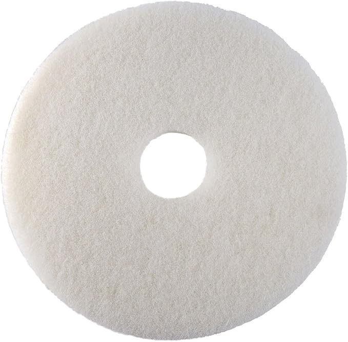 Oreck Commercial 437.051 Polish Orbiter Pad, 12" Diameter, for 550MC Orbiter Floor Machine, White