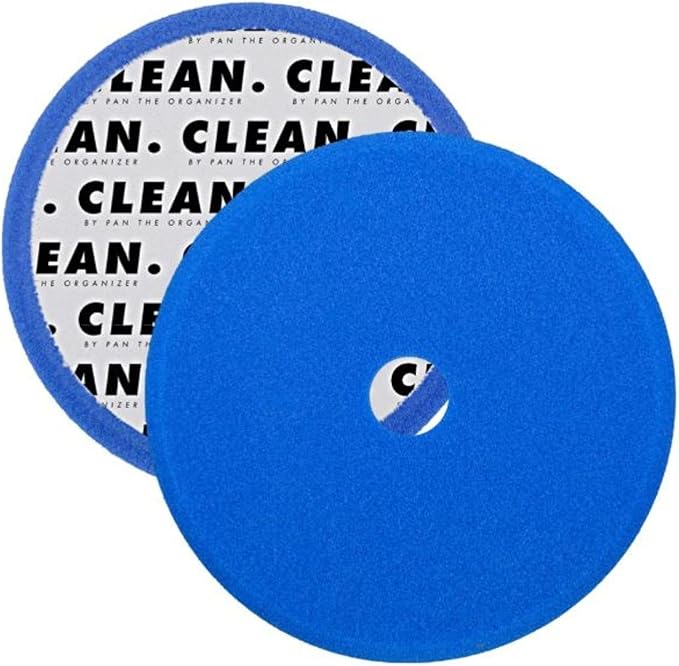 Clean. Foam Polishing Pad – 5 inch Blue, Premium Foam Pad for One-Step Paint Correction, High-Gloss Finish & Swirl Removal – Compatible with Rotary, Dual Action & Forced Rotation Polishers (1 Pack)