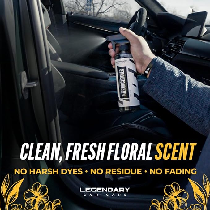 Legendary Interior Cleaner 16oz (2Pack) - All Purpose Interior Detailer & Carpet Cleaner for Cars - Safe on Leather, Plastic, Vinyl, Upholstery & Dashboard - UV Protectant - Tough on Stains & Dirt