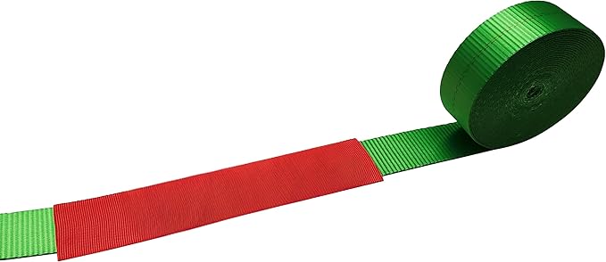 Mega Cargo Control 2" x 12" Sliding Sleeve Protectors for Towing Straps, Winch Tie Downs, Cargo Straps - Protective Sleeves (Red, 4 Pack)