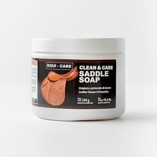 EQUI - CARE: Clean & Care Saddle Soap, Glycerin-Based soap with Added Moisturizers Designed to Clean and Condition Leather. Keep Your Leather tack and Equipment in top Condition.