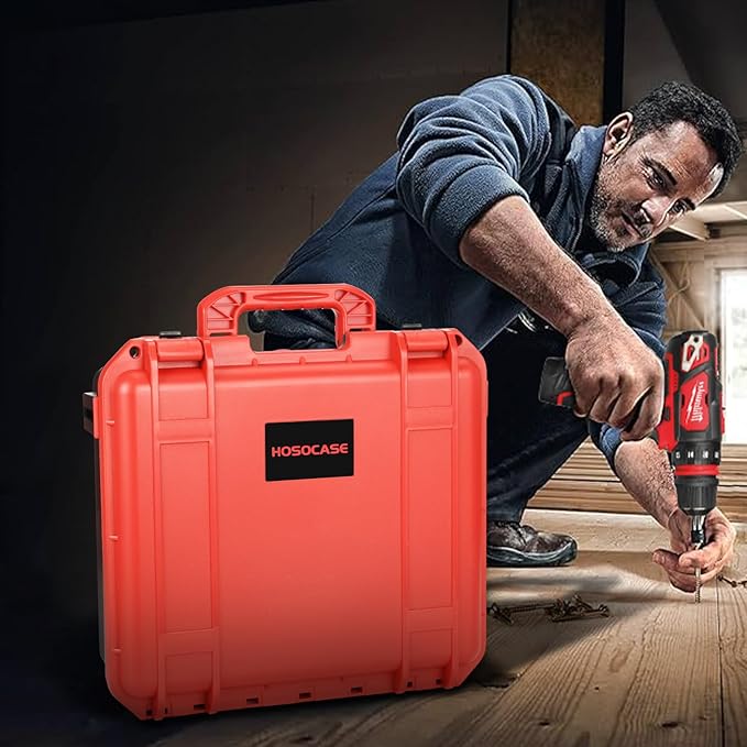 Case for Milwaukee M12 Impact Driver & Drill Set - Tool Box for Milwaukee Fuel Tools Combo Kit, Tool Bag for Drill/Impact Driver/Battery & Charger (Case Only)