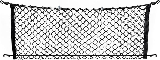 Envelope Style Trunk Mesh Cargo Net for GMC Sierra 2013-2025, Automotive Exterior Accessories - Premium Car Trunk Storage Organizers, Cargo Bed Net for Pickup Truck, Smart Vehicle Storage Organizer