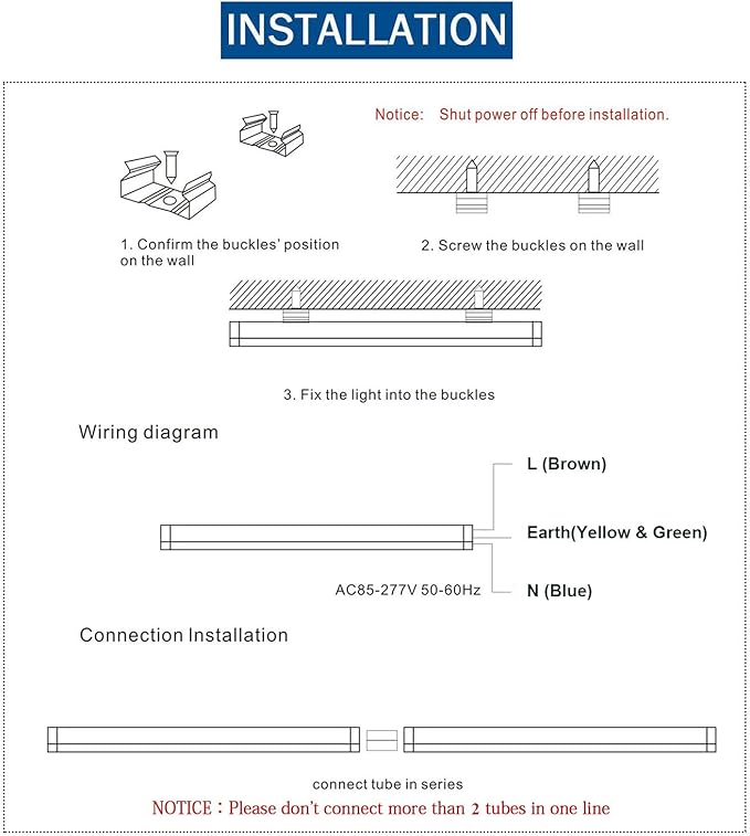 8FT LED Shop Light (20-Pack) - 120W, 14400LM, 6000K Cold White, T8 Linkable Tube Lights - V Shape Clear Lens, 96'' Integrated LED for Garage, Warehouse, Workshop - Plug & Play, High Output