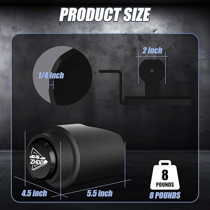 Trailer Hitch Lock for 2 Inch Coupler with Safety Chain Lock, Heavy Duty Anti-Theft Trailer Tongue Coupler Lock for RV, Boat, Utility & Cargo Trailers (Black)