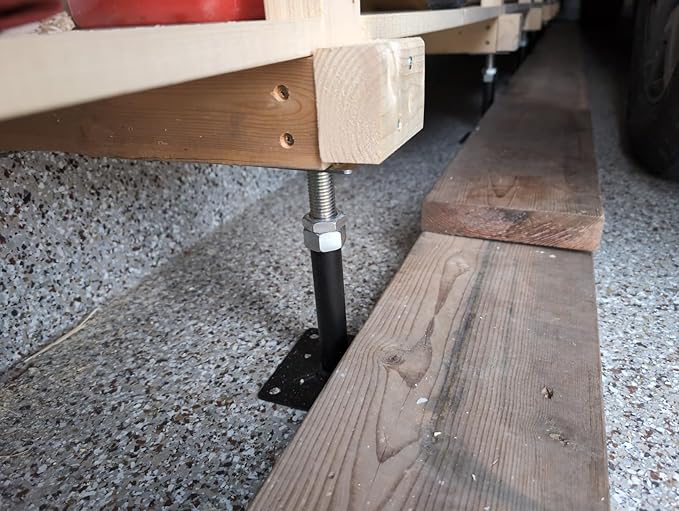 2-Pack Lift Supports,Adjust Supports,Level Supports,Floor Jacks,Adjustable House Jack for The Floor,Mini Screw Jack- Post 6" to 9".