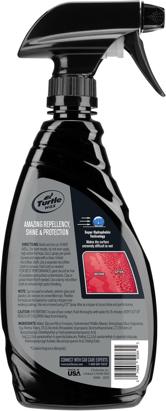 Turtle Wax ICE Seal N Shine, Car Wax Sealant, High Gloss Shine, Insane Water Beading and Durable Paint Protection, Carnauba Wax Infused, For Paint, Wheels, Glass, Plastics and More, 16oz (Pack of 2)