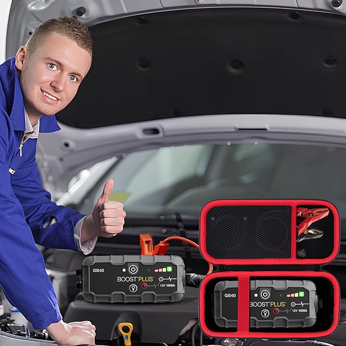 Lebakort Storage Case Compatible with Boost Plus GB40 / Boost X GBX45 / Boost XL GB50 / Boost Sport GB20 UltraSafe Lithium Jump Starter Box