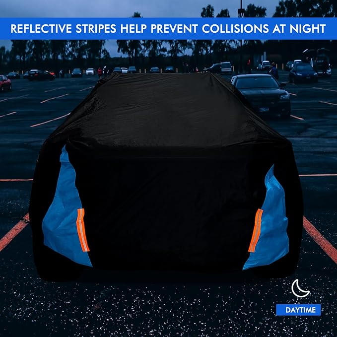 Truck Cover Waterproof All Weather for Automobiles, 6 Layers Outdoor Full Exterior Cover Rain Sun UV Snowproof Protection (Length Up to 250 inch)
