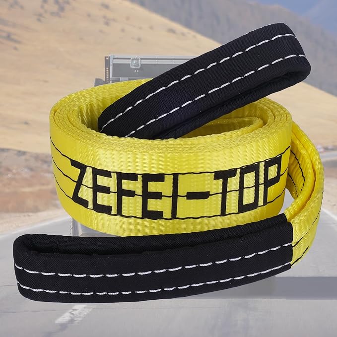 Tree Saver Strap(3" x 8') - 30,000 lbs Break Strength Recovery Rope, Heavy Duty Tow Straps with Reinforced Loops for Emergency Towing Vehicles,Jet Ski,4x4 Off Road