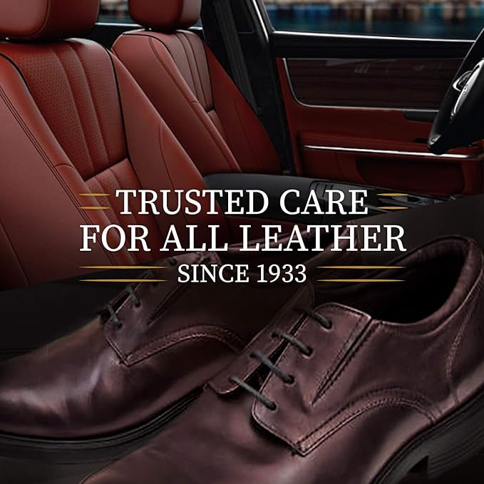 Lexol All Leather Cleaner for Car Interior, Couches and Furniture, Shoes and Boots, Purses and Handbags, Baseball Gloves and Horse Saddles, and More, 16.9 oz