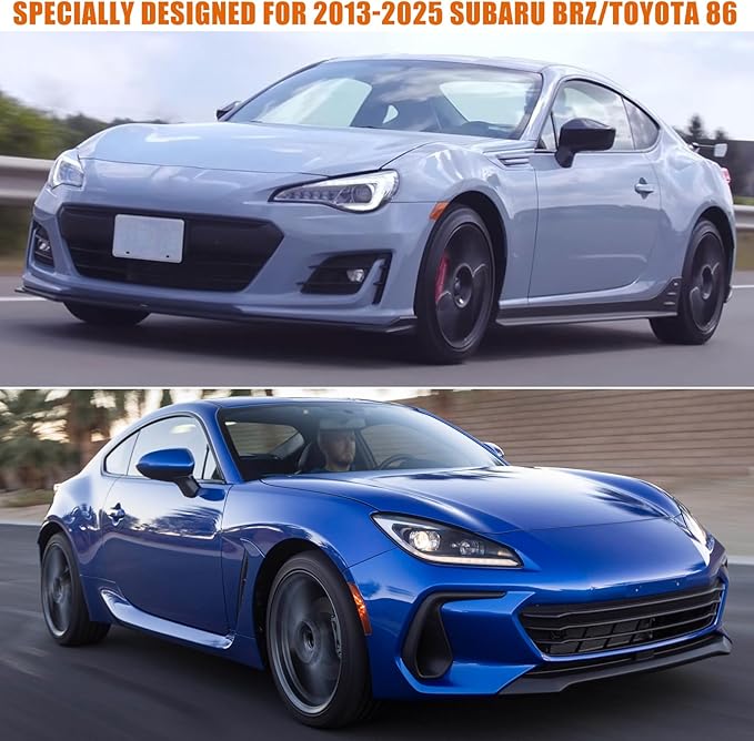Waterproof Car Covers Replace for 2013-2025 Subaru BRZ/Toyota 86, 6 Layers All Weather Custom-fit Car Cover with Zipper Door & 18 Ponit Windproof Bands for Snow Rain Dust Hail Protection