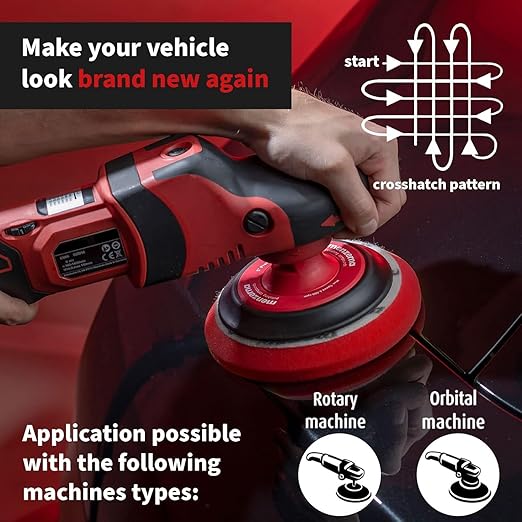 menzerna Deep Scratch Remover Kit I Car polishing Set with Menzerna Heavy Cut 1000 (16oz) and 6 Inch Polishing Pad I Deep Scratch Remover Kit for All Types of Vehicles