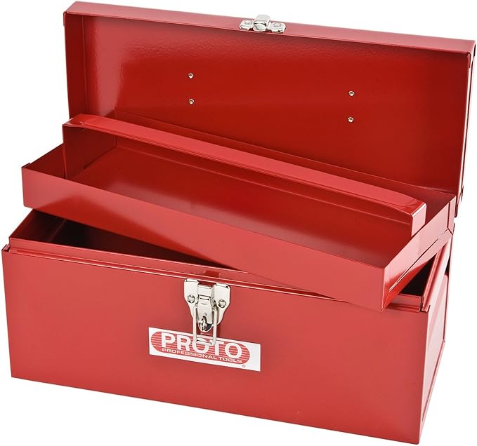 Stanley Proto J9954-NA Proto General Purpose Tool Box Red, 14"L X 6"D X 6-1/2"H