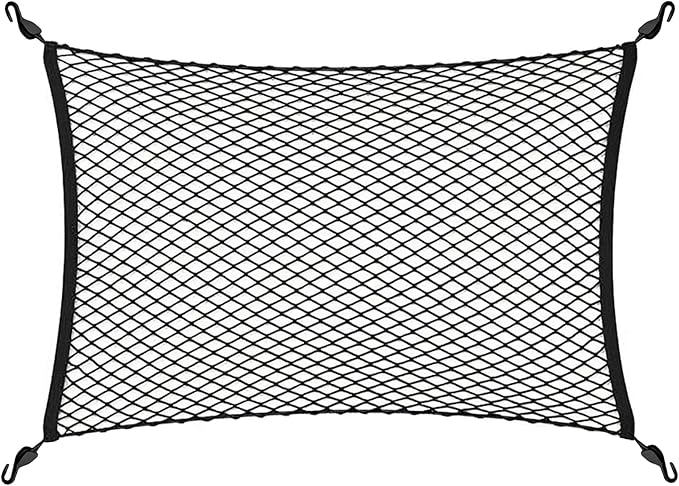 Floor Style Automotive Elastic Trunk Mesh Cargo Net for BMW iX xDrive50 2022-2025 - Premium Trunk Organizer and Storage - Luggage Net for SUV - Best Car Organizer for BMW iX (I20)