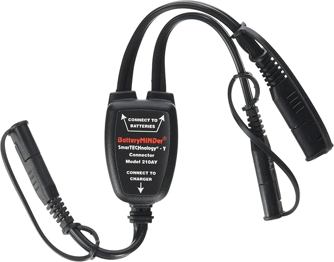 BatteryMINDer 210-AY SmarTECHnology Multiple Battery Charger Connector – to Be Used Chargers