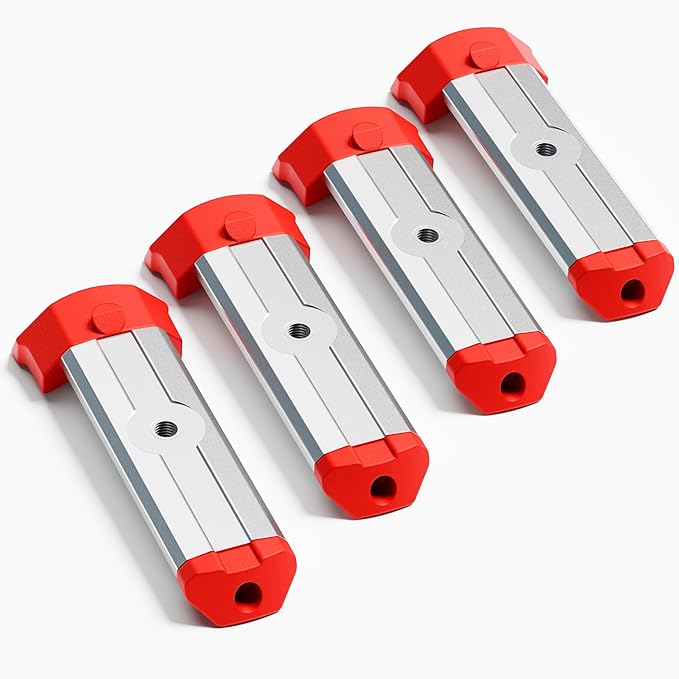 Alpha Engineered Threaded Replacement Packout Rails 3.2" (81.5mm) Compatible with Milwaukee Packout Tool Box 48-22-8424 -Heavy Duty Aluminum Rails - Fits Packout Accessories – Silver