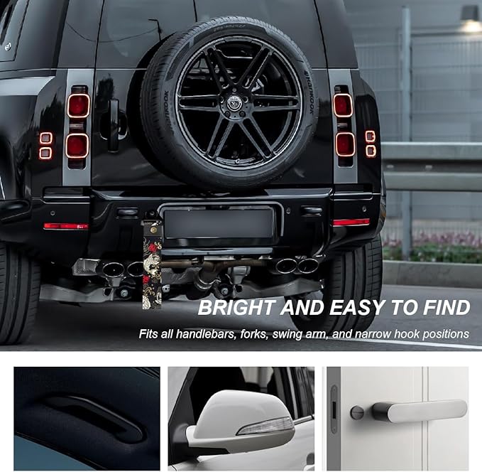 Racing Tow Strap, Stylish JDM Car Bumper Tow Strap Trailer Hook Belt for Decoration, Heavy Duty Nylon Traction Rope Universal Fit for Front or Rear Front Bumper (Fishes Black)