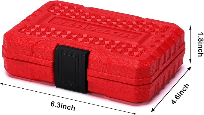 MIXPOWER 12 Pieces 3/8-Inch Drive Shallow Impact Socket Set, 5/16 to 1 inch, CR-V, SAE, 6 Point, Shallow, 12 Pieces 3/8" Dr. Socket
