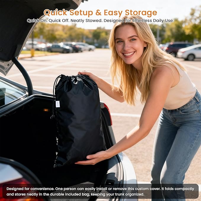 car Cover Custom Fit VW Atlas Cross Sport 2020-2026, Outdoor 100% Waterproof with Breathable Vents All Weather Accessories, 10 Layers Heavy Duty Full Exterior Car Covers with Door Zipper