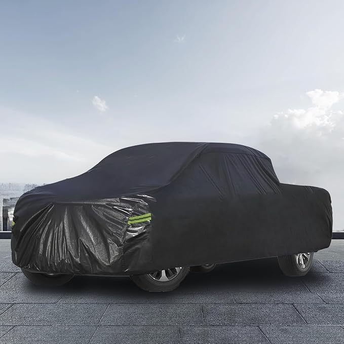 Kaugung Truck Cover Waterproof Custom Fit RAM 1500 Regular 6.4' Bed (2019-2025), 7 Layers Heavyweight Pickup Car Cover Outdoor Indoor Sun UV Rain Snow Wind Protection.