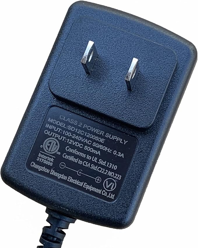 12Volt Charger for Kids Ride On Car, 12VDC 500mA Battery Charger for Wrangler SUV Kid Trax Dynacraft Electric Ride-Ons Accessories