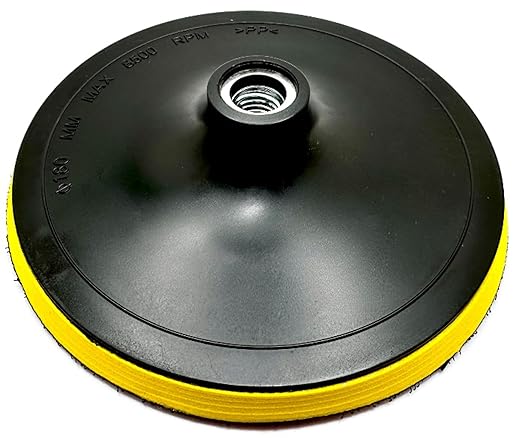 7" Hook and Loop Backing Plate for Sanding, Polishing Buffering Pads, Backer Pad with 5/8”-11 (5/8 inch TPI), 7 inch Backup Pad for Angle Grinder Drill Polisher Buffer