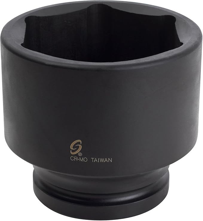 SUNEX TOOLS 5100 1" Drive Standard 6 Point Impact Socket 3-1/8"